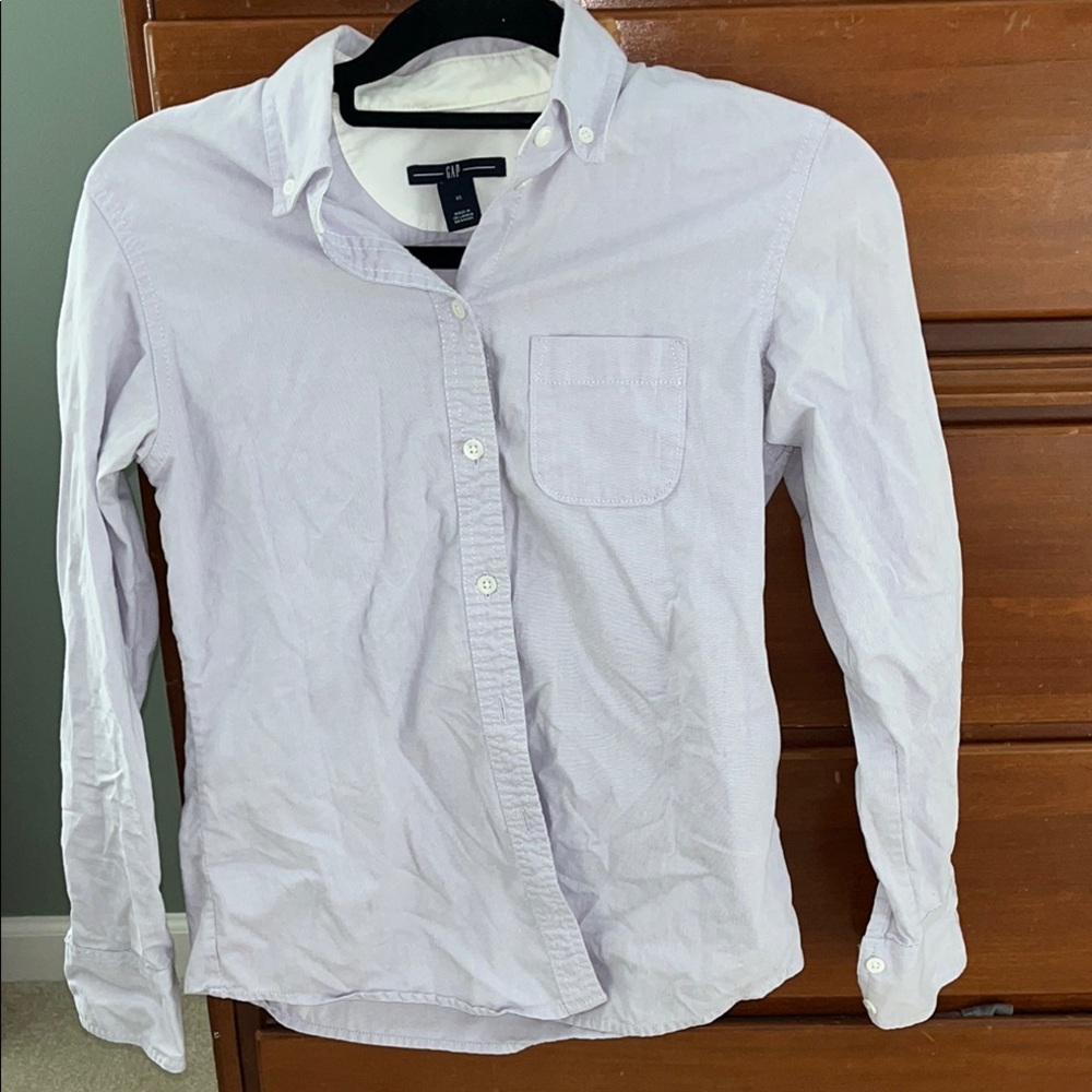 GAP Purple Button Down Shirt